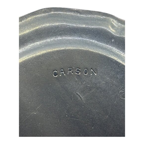 Vintage Cracker Barrel Golf Outing Carson Pewter Plate Home Decoration 10" USA - Picture 5 of 9